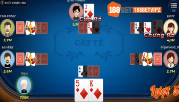 Cách chơi bài Catte bất bại tại nhà cái 188bet
